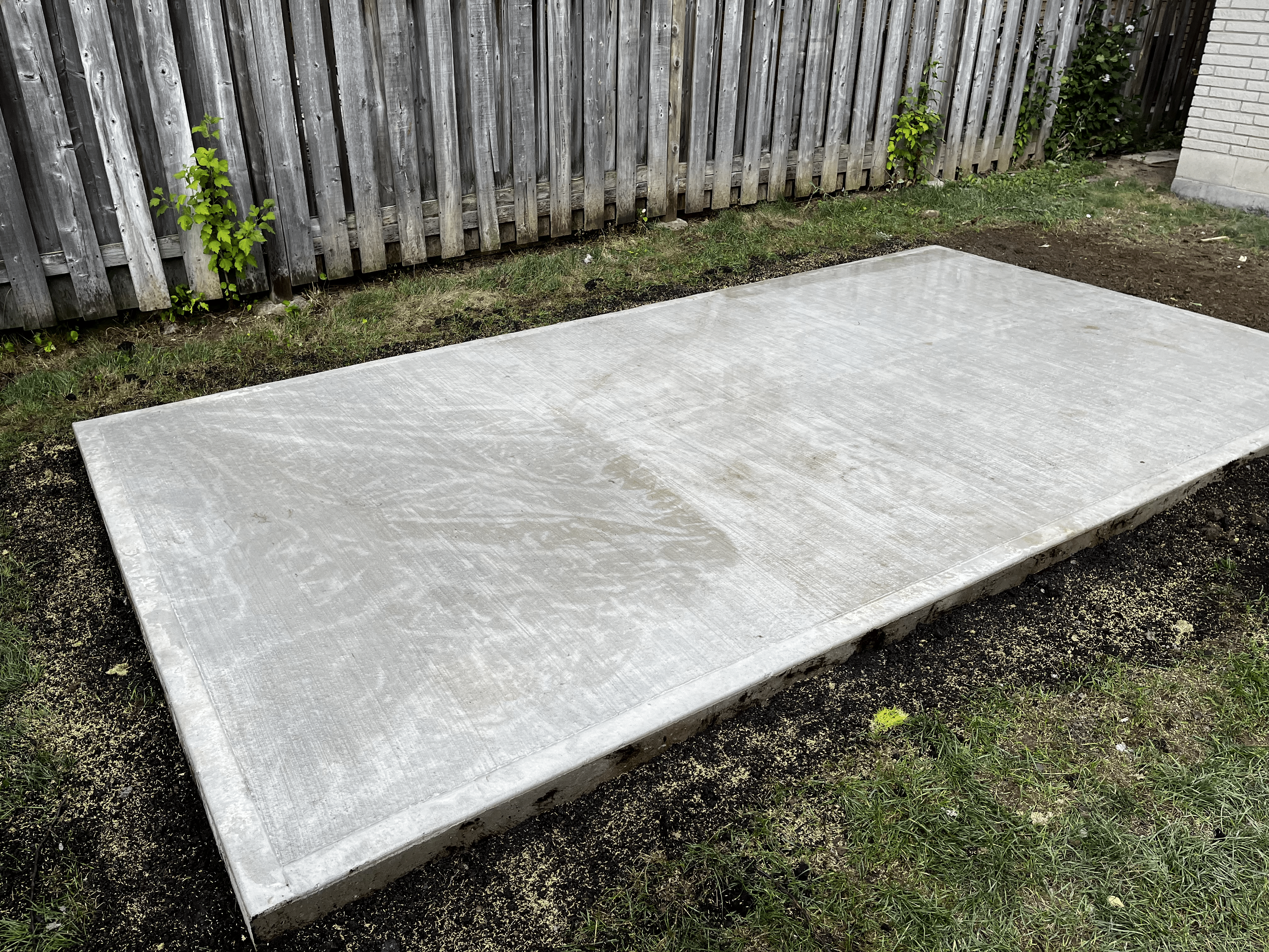 Concrete pad After 4